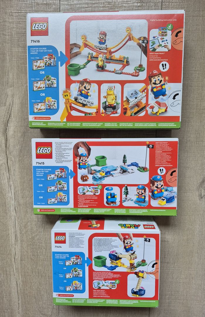 Bundle Pack Lego Super Mario - 71414 - 71415 - 71416 Neuf Scellé - photo numéro 3
