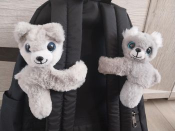 Lot de 2 peluches bracelet