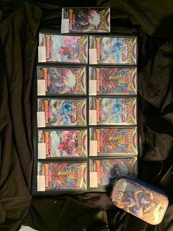 Lot Pokémon Origine Perdue – 11 boosters scellés + 1 Mini Tin TS02 [2 boosters OP13 (EN)]