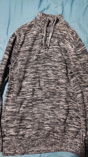 Pull gris chiné
