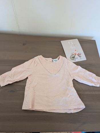 T shirt manche longue tape a l'oeil 6 mois 