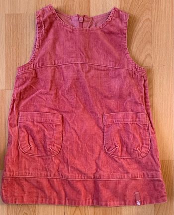 Robe rose en velours 12 mois