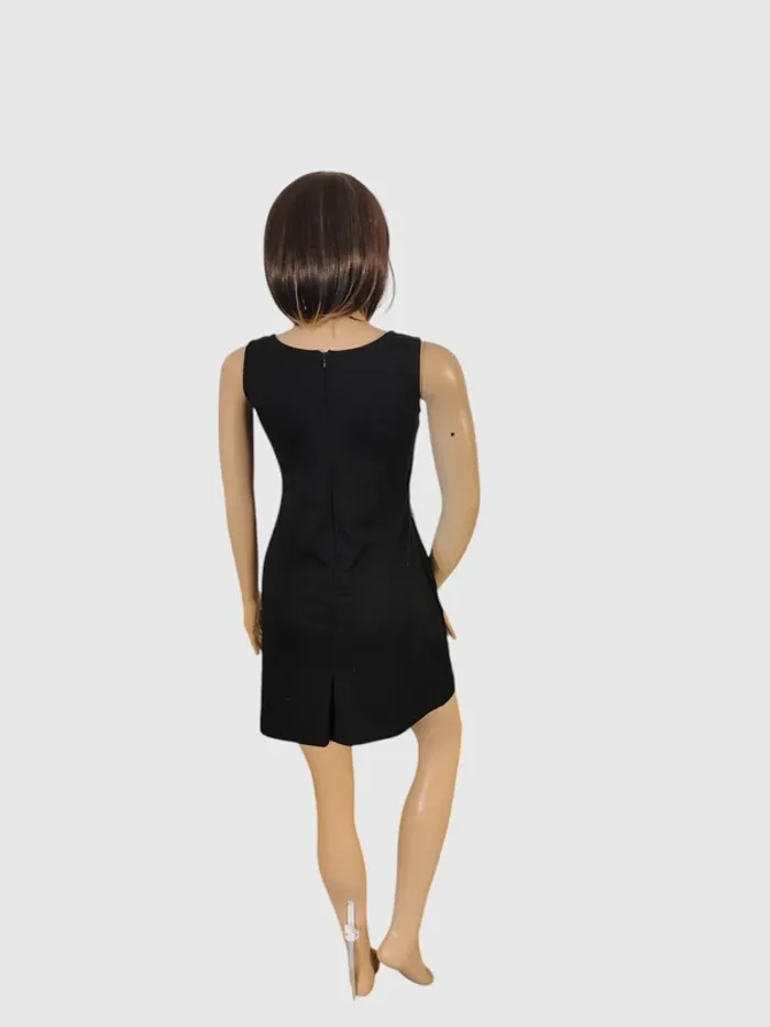 Robe Mini Grifflin Noire, Taille L - Détails Texturés Originaux et Élégants ! - photo numéro 4