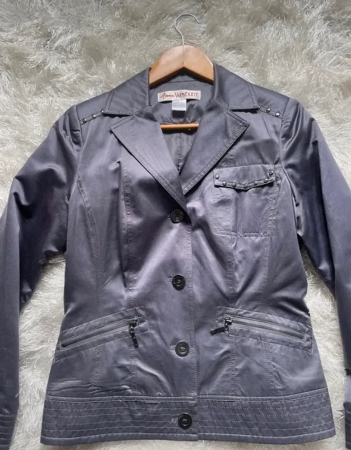 Veste neuve tailleur taupe Anne Weyburn 40 - photo numéro 8