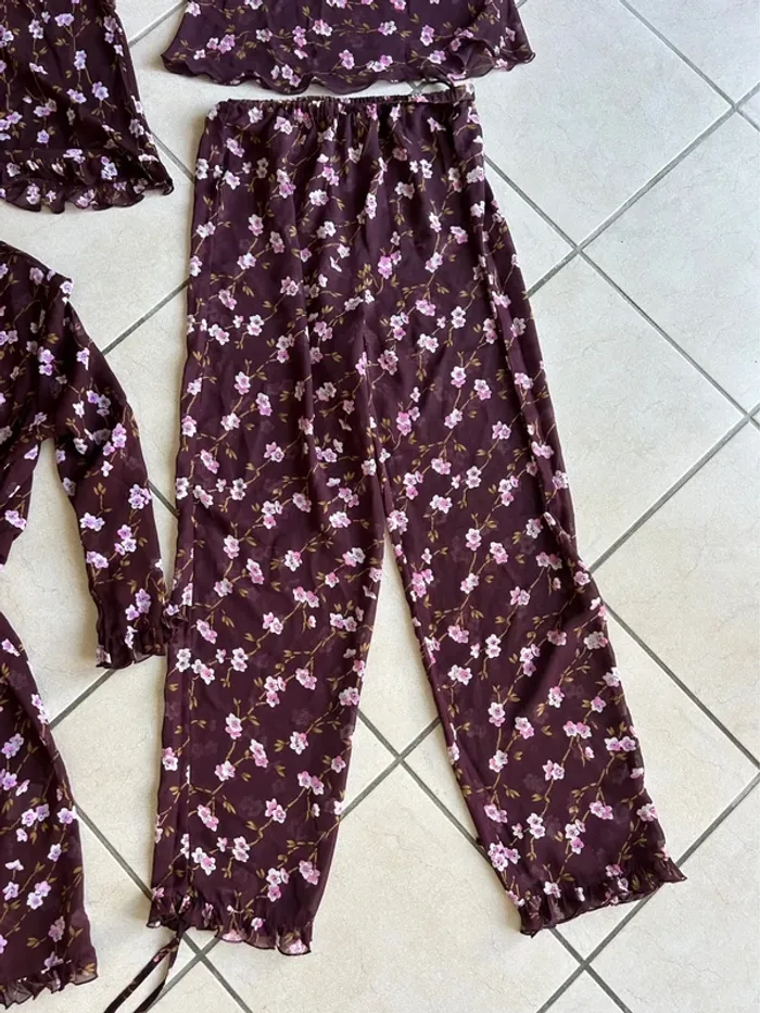 Superbe pyjama / ensemble de nuit 4 pièces vintage Eskimo - photo numéro 4