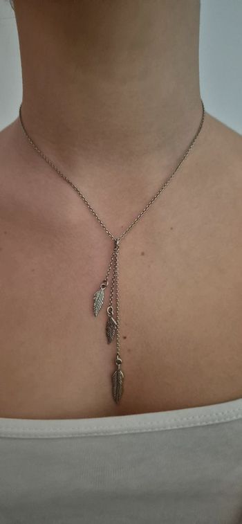 Collier fantaisie plumes