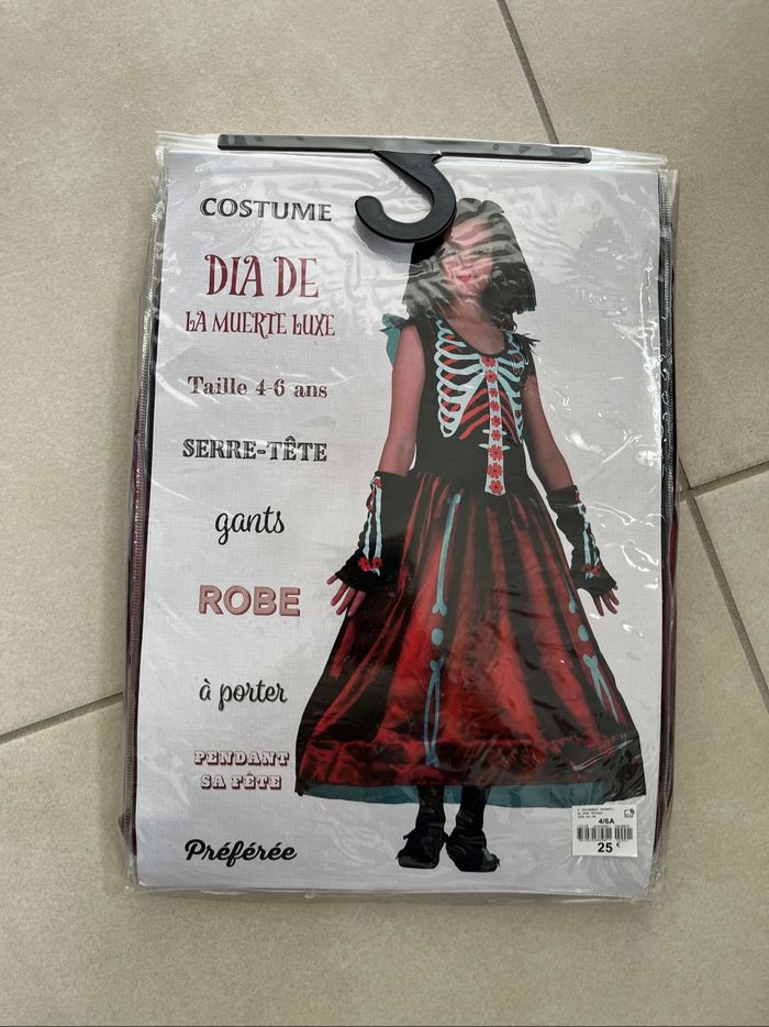 Déguisement fille Halloween dia de la muerte