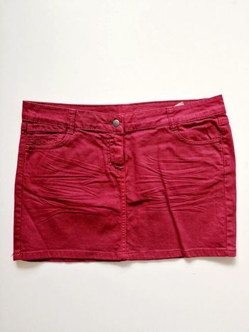 Pimkie - Mini-jupe en jean - Bordeaux - Neuve !