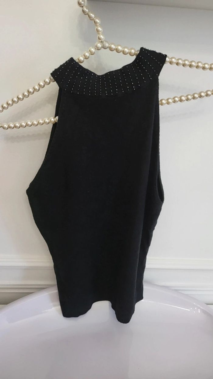 Pull sans manches col perlé taille unique - photo numéro 14