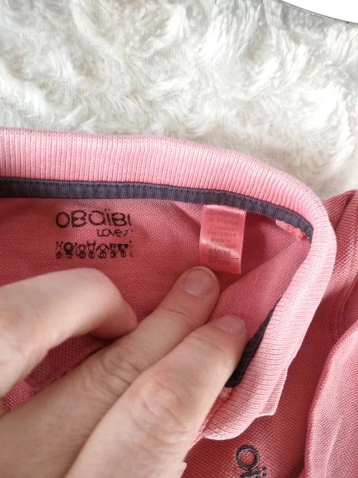 Polo manches longues Garçon 6 mois Obaïbi 100% coton - photo numéro 7