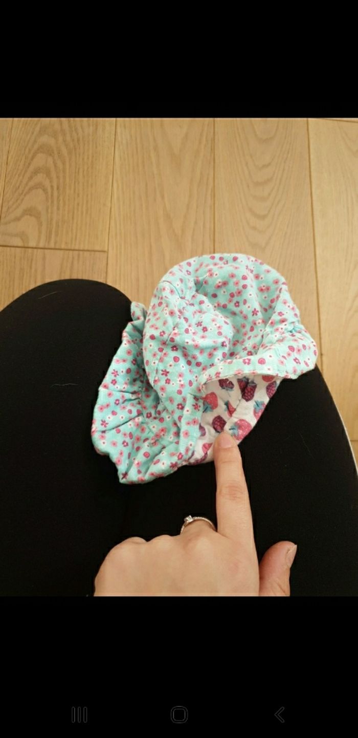 Chapeau de soleil réversible 6 mois