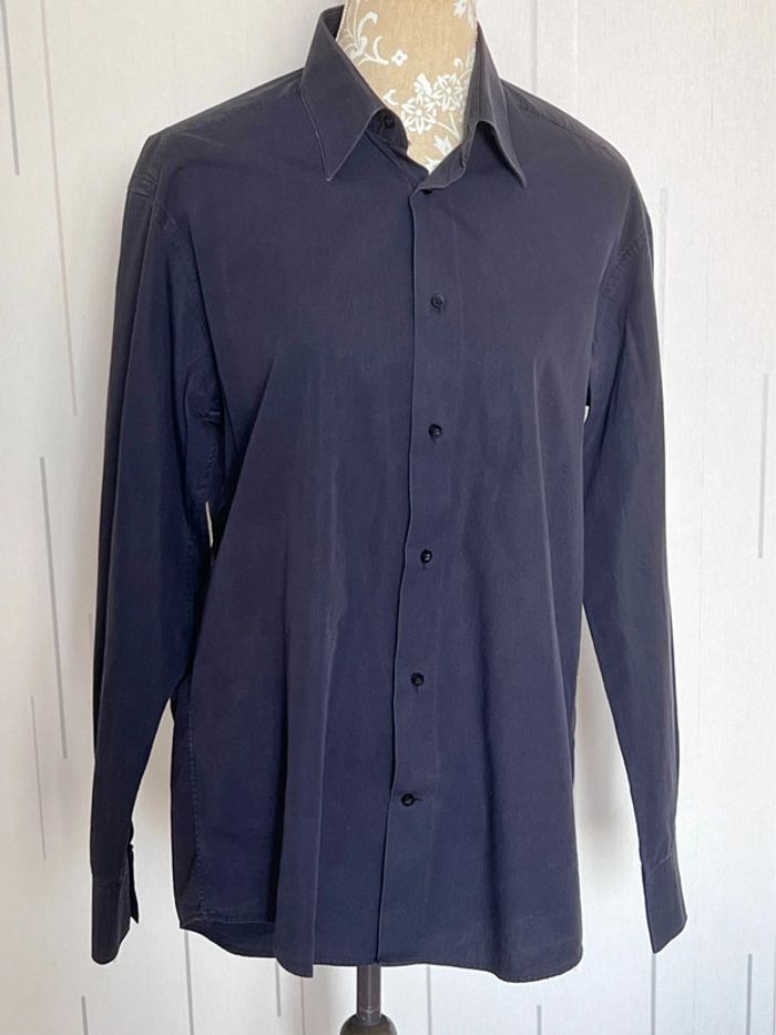 Chemise homme large noire