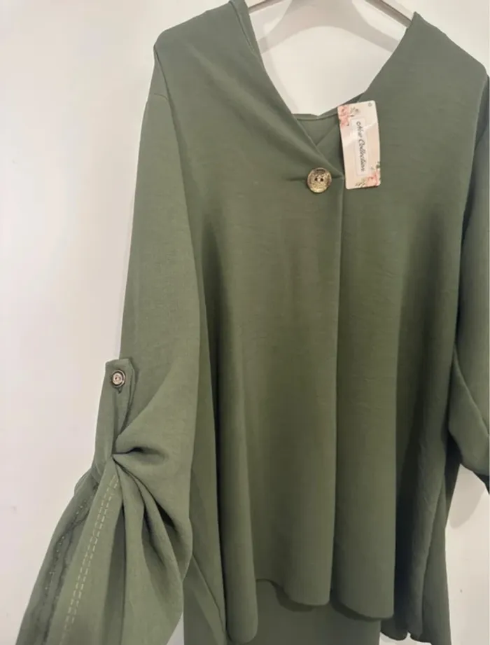Tunique Femme Verte – Grande Taille jusqu’au 54 - photo numéro 3