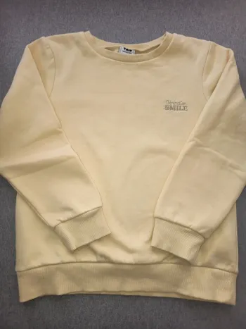 Sweat jaune pâle fille TAO