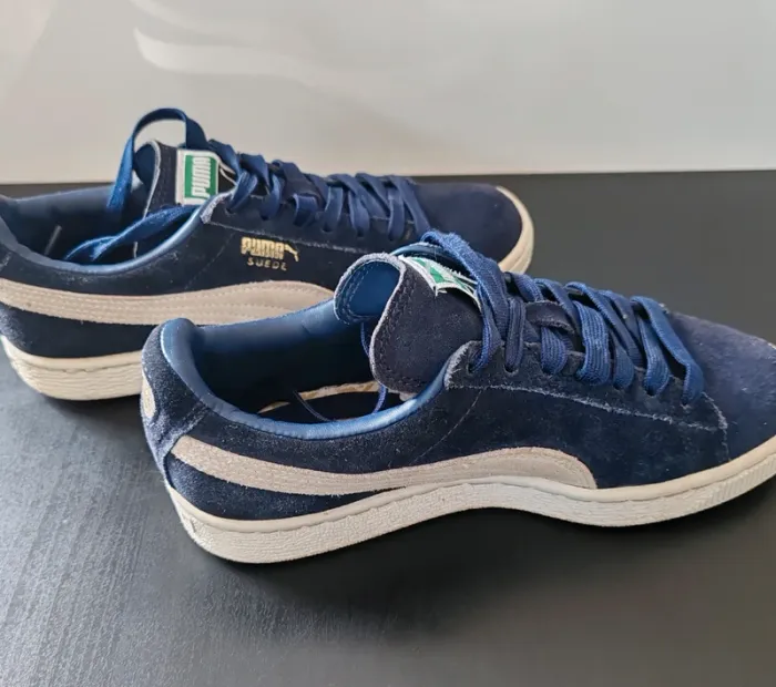 Baskets Puma Suede Classic bleu marine/blanc – Taille 37 Femme - photo numéro 2