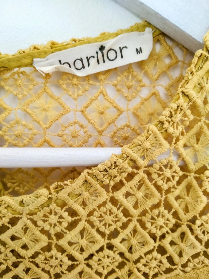 t-shirt jaune moutarde Charlior taille M - photo numéro 2
