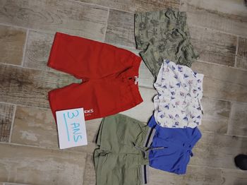 Lot de 5 shorts garçon taille 3 ans