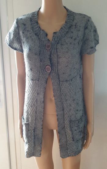 💜 Gilet taill 2 M 38 Cache cache #emyfleury_38femme