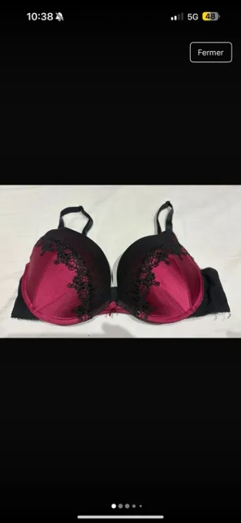 Soutien-gorge bordeaux/noir dentelles The lingerie C&A Eur 90B