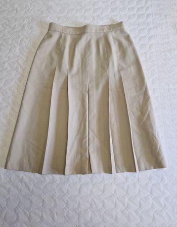 Jupe plissé  , crème  , femme  , St Michael  , taille 46 / 48