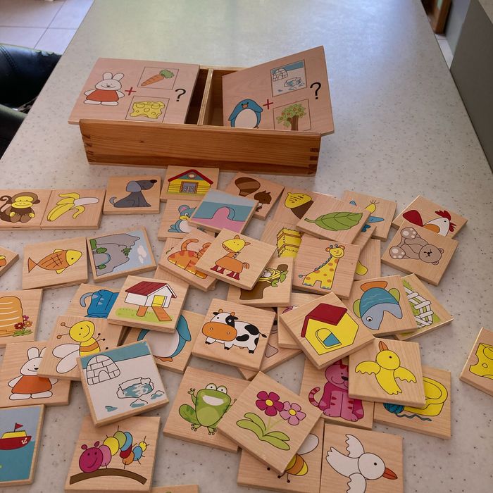 Jeux en bois qui mange quoi