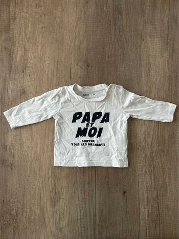 T-shirt manches longues 3 mois