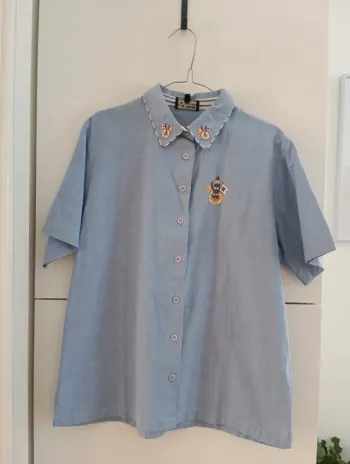 Chemisez en coton vintage bleu les marins de Jac Jac