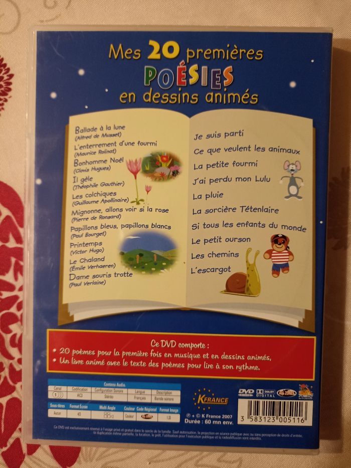 Mes 20 premières poésies en dessins animes - photo numéro 2