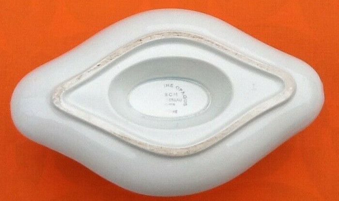 Saucière sur dormant ancienne Décor floral Faïence HBCM - photo numéro 7