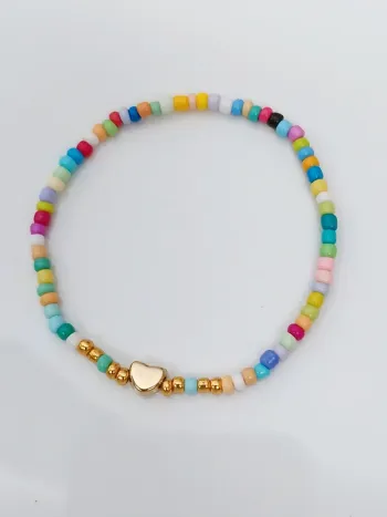 Bracelet perles Heishi – Tendance bohème coloré été