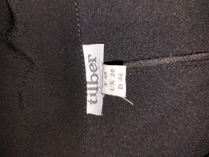 très belle veste légère Tilbertt, noire & broderie blanche, t 48 , peu mise. - photo numéro 5