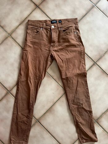Pantalon jean skinny marron pull & bear taille 40
