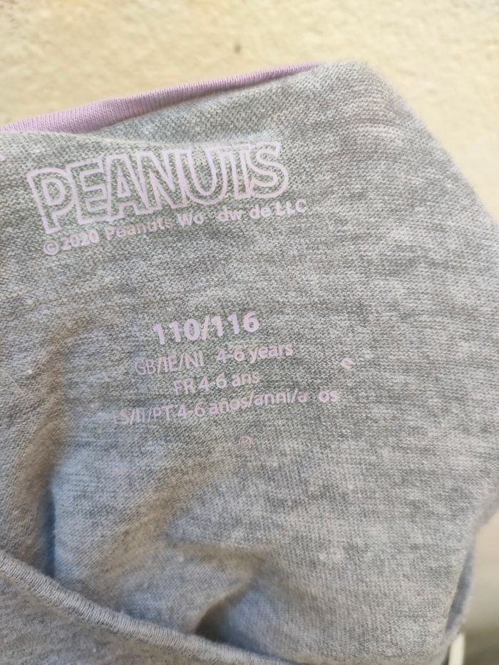 Tee-shirt manches longues 4/6 ans Peanuts - photo numéro 4