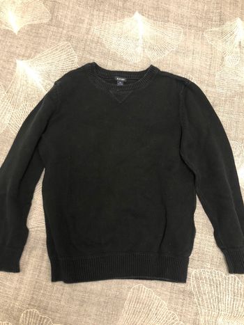 Pull noir mi saison garçon 8 ans