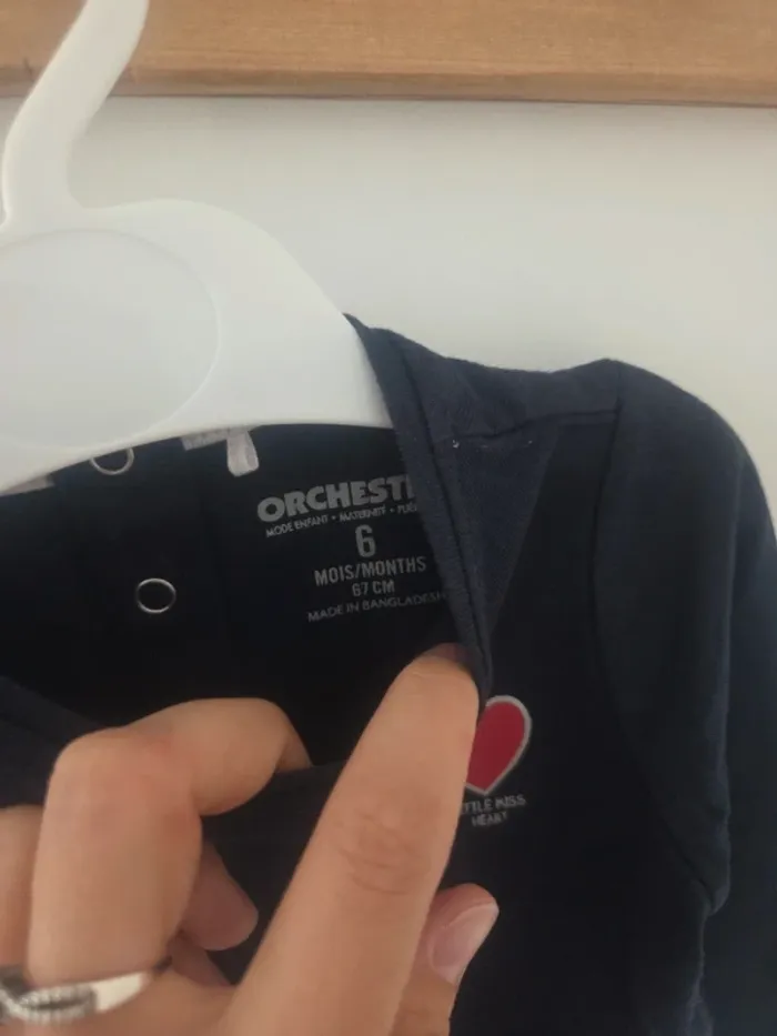 Tee-shirt 6m orchestra coeur - photo numéro 4
