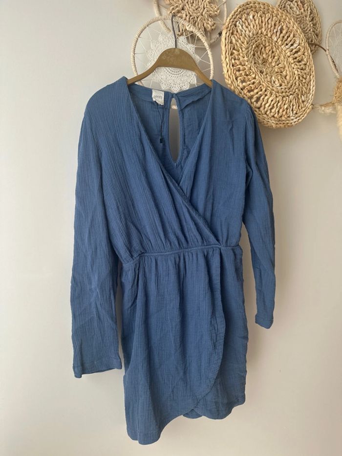Robe portefeuille bleue Cocco – Taille M (neuve)