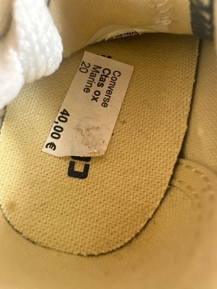 Paire de basket converse Marine taille 20 - photo numéro 5