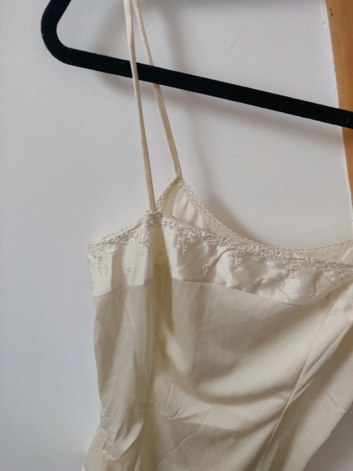 Débardeur Minouche vintage couleur crème - photo numéro 2