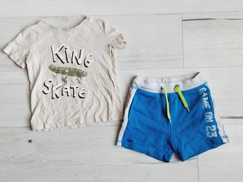 Vêtement garçon lot tee-shirt et short 4 ans