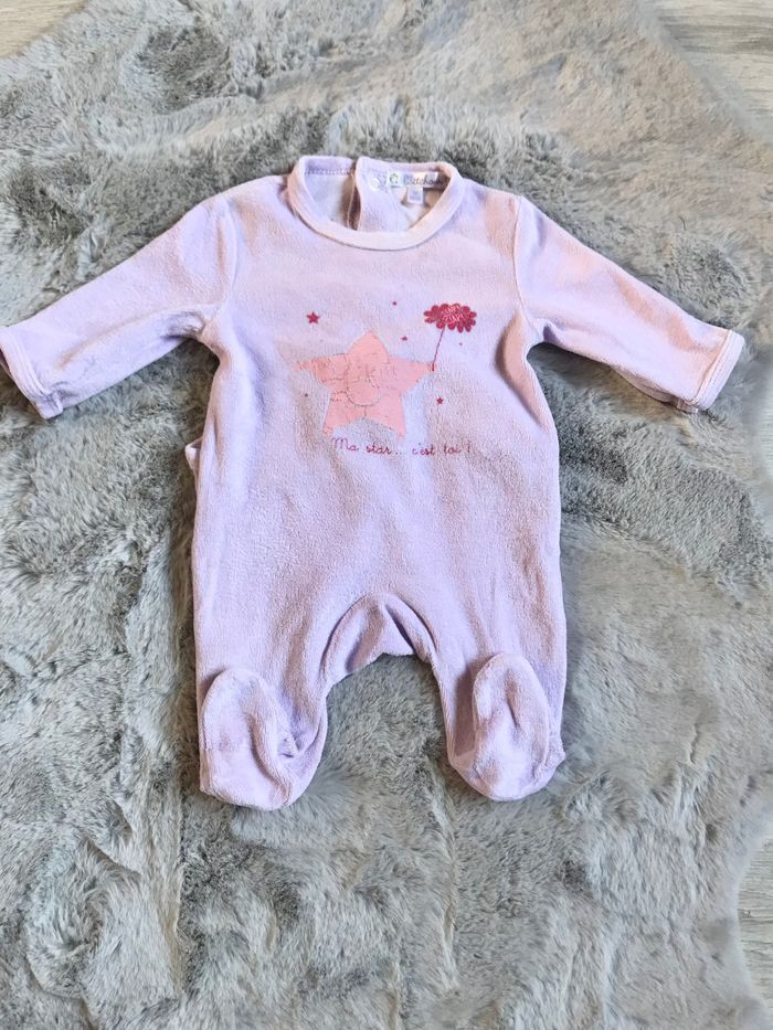 2 grenouillères 1 mois (Kitchoun et bout’chou) - photo numéro 2