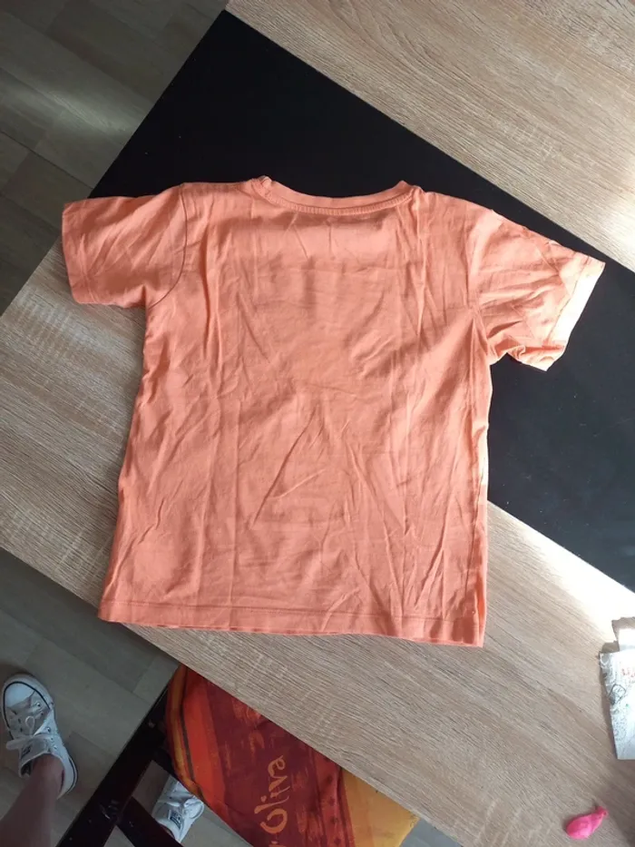 Tee-shirt fille orange 10 ans - photo numéro 4
