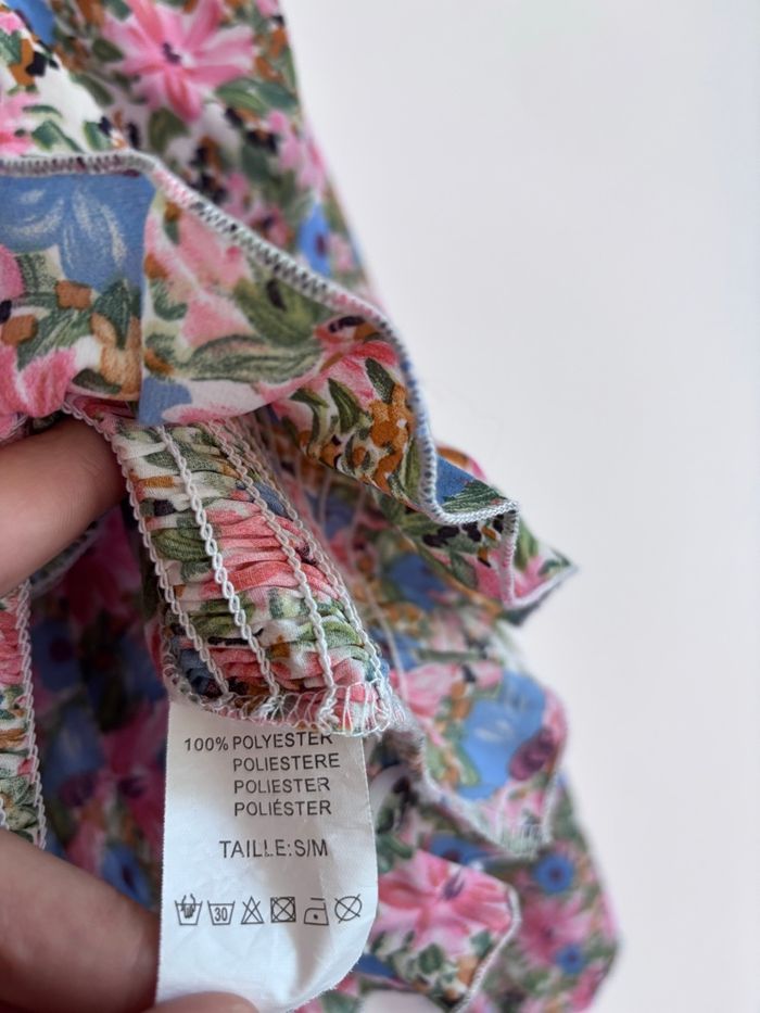 🌸 Tee shirt / Blouse à manches longues - Lilie rose Taille S/M - photo numéro 7