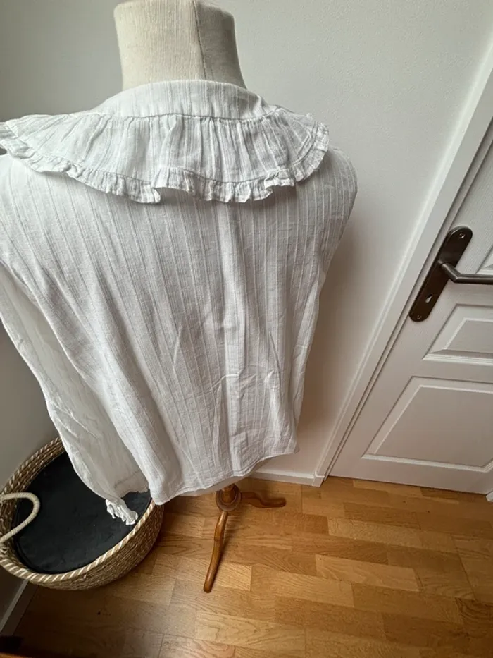 🌼 sublime Chemise blanche à col - Balzac Paris - L - photo numéro 9