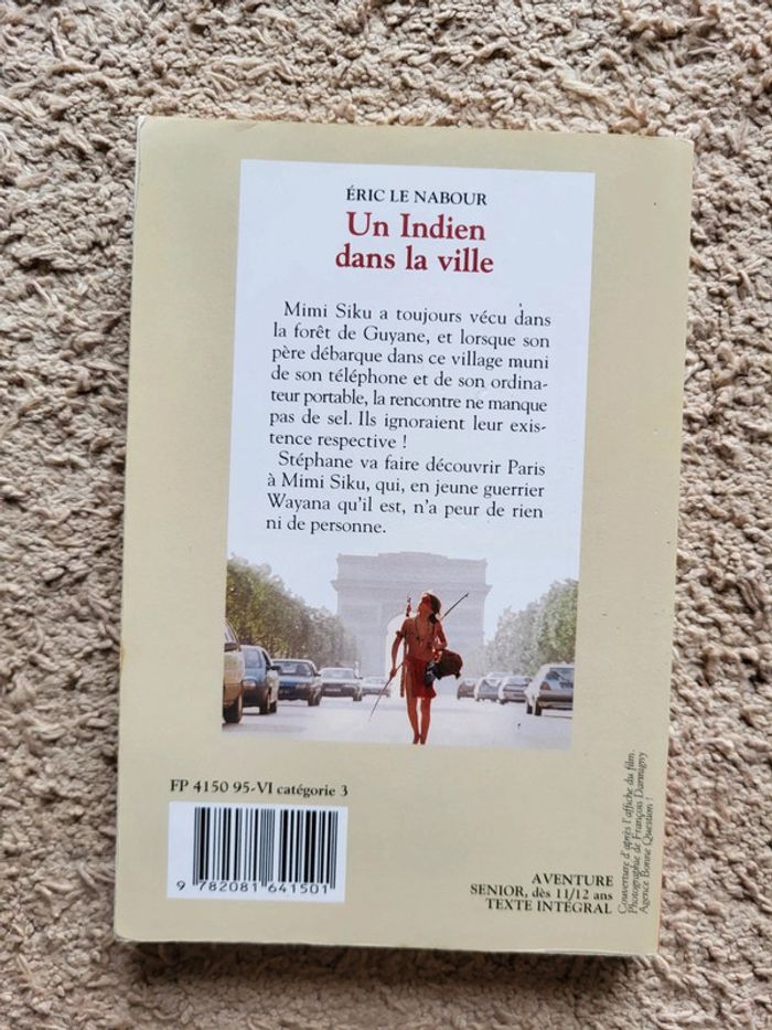 Roman jeunesse "Un indien dans la ville" d'Éric Le Nabour - photo numéro 2