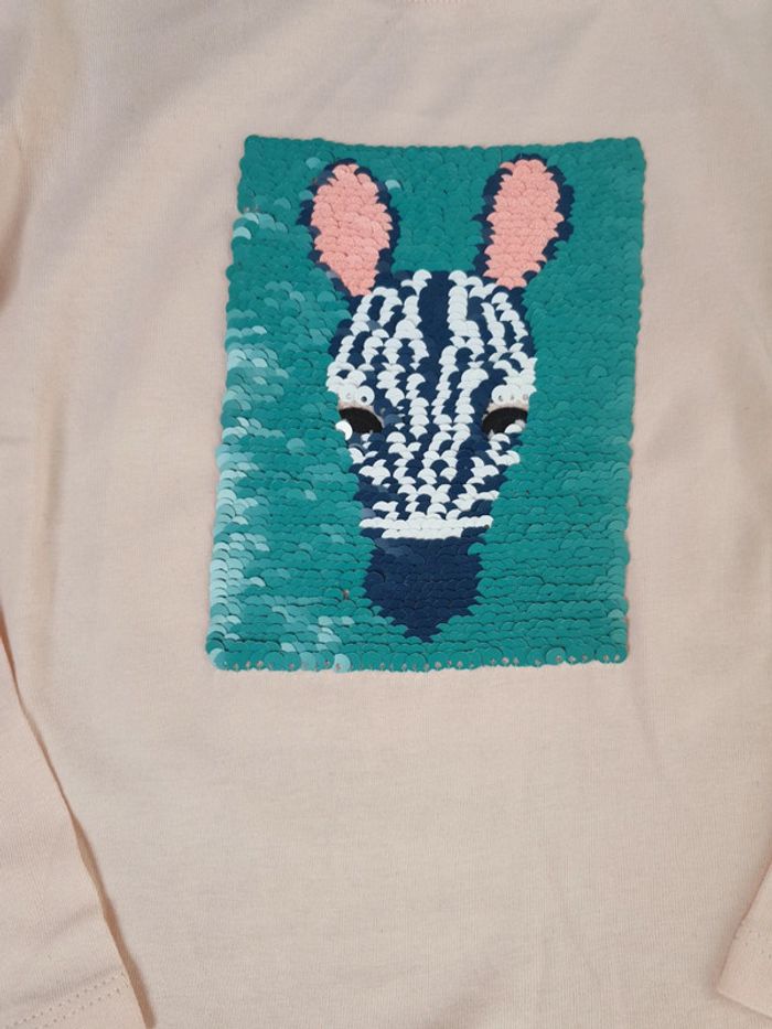 Lot 2 t-shirts fille 2 ans tape à l'œil très bon état - photo numéro 5