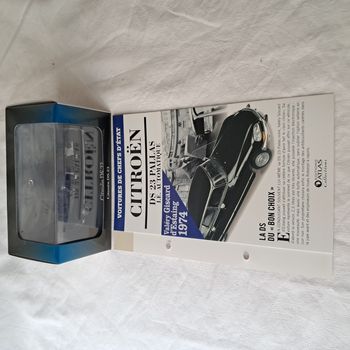 Citroën DS 23 Valéry Giscard d'Estaing Norev Ech 1/43 + fascicule Editions Atlas Neuve sous blister