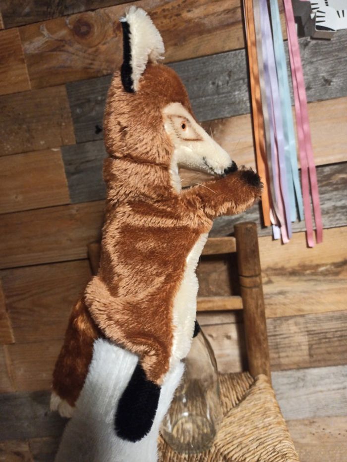 Peluche marionnette steiff vintage renard tbe - photo numéro 9
