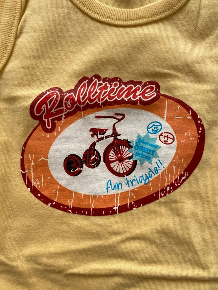 Lot de 2 T-shirts sans manches /débardeurs - 12 mois - Tex, In extenso - TBE - photo numéro 3