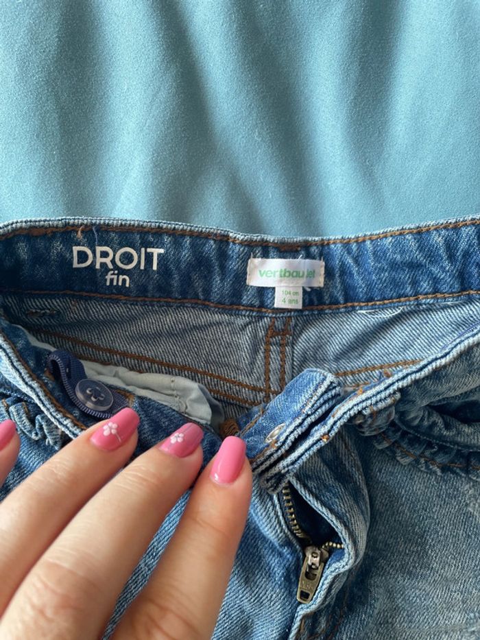 Jean droit verbaudet neuf 4 ans - photo numéro 4