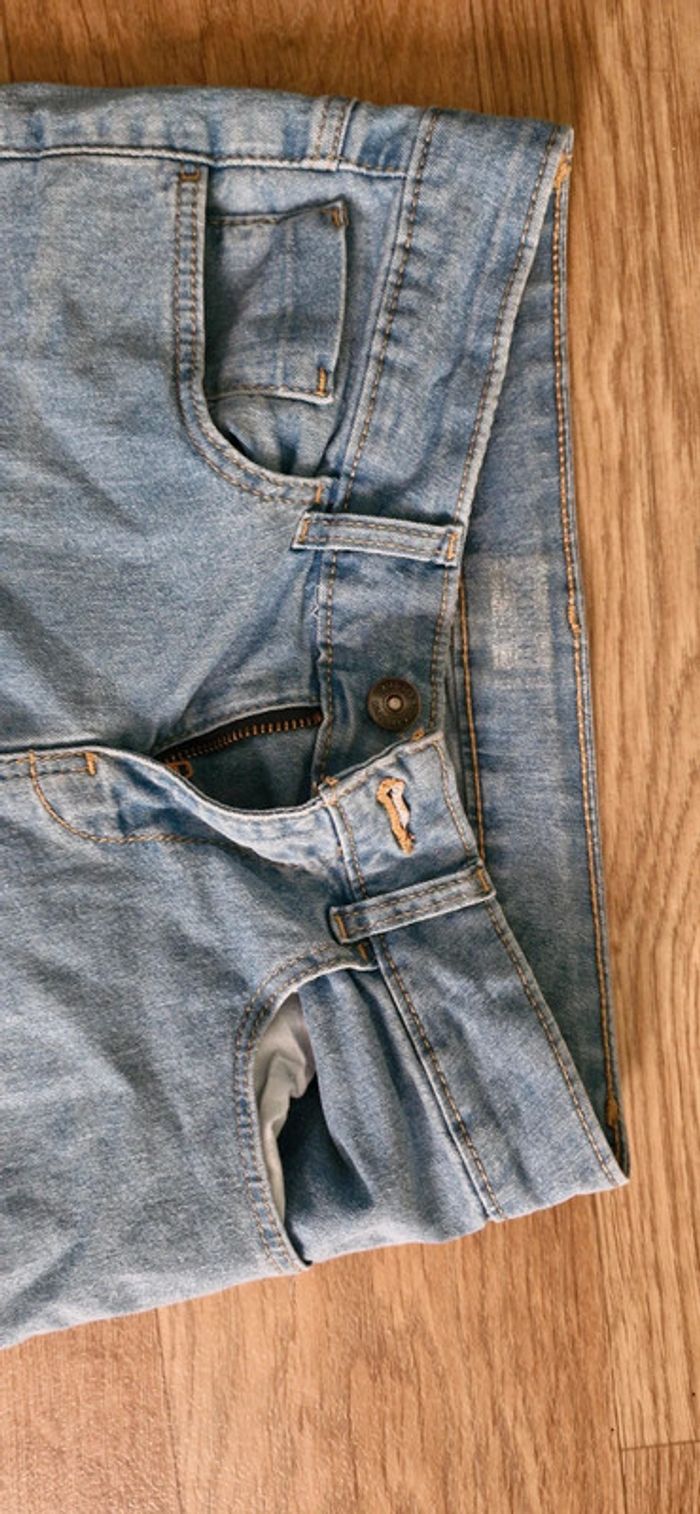 Jean bleu clair et degradé blanc skinny taille 34 - photo numéro 5